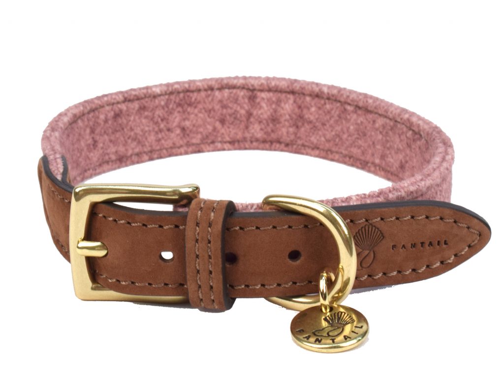vegetarisch functie Kolonisten Halsband hond Blend roze 40cmx20mm S | Dierencomfort