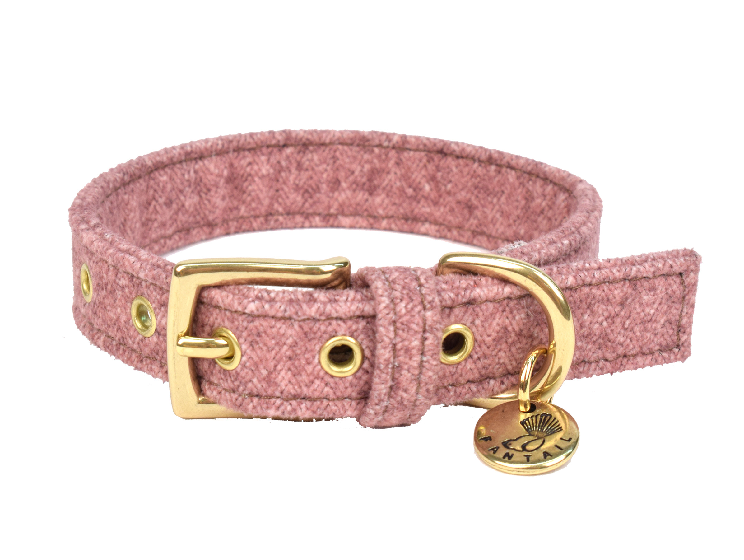 Halsband hond StØv roze 30cmx20mm XXS Dierencomfort